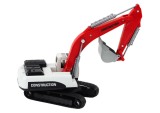 Jucarie excavator pe senile, alb / rosu, Lean 18804