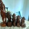 ANSAMBLU STATUAR an 1939 - GHEORGHE POPA - 6 STATUI