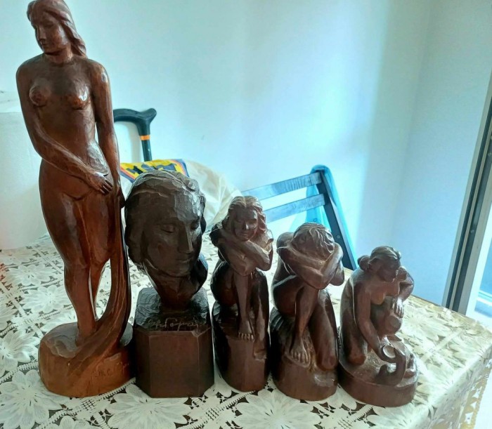 ANSAMBLU STATUAR an 1939 - GHEORGHE POPA - 6 STATUI