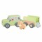 Camion din lemn pentru transport animale de ferma Orange Tree Toys