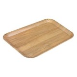 Tavă de servit cu efect de lemn, 33x25 cm, maro, CMCLASS