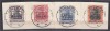 ROMANIA 1918 TIMBRE GERMANE CU SUPRATIPAR GULTIG 9 ARMEE SERIA/FRAGMENT STAMPILATA, Stampilat