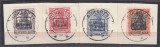 ROMANIA 1918 TIMBRE GERMANE CU SUPRATIPAR GULTIG 9 ARMEE SERIA/FRAGMENT STAMPILATA