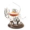 Incalzitor Cognac Silver Hands placat cu argint by Chinelli
