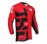 Tricou (bluza) cross-enduro Thor model Launchmode Forge culoare: negru/alb/rosu XL