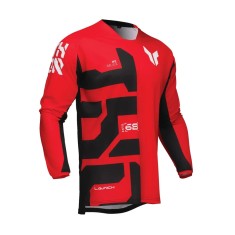 Tricou (bluza) cross-enduro Thor model Launchmode Forge culoare: negru/alb/rosu