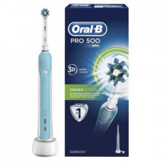 Periuta de dinti electrica Oral-B PRO 500 Cross Action Alb/Albastru foto