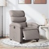 Gossi fotoliu rabatabil electric, gri taupe, material textil