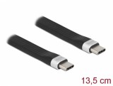 Cablu USB 3.2 Gen 2 type C la type C FPC Flat Ribbon PD 3A E-Marker 13.5cm, Delock 85770