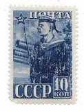 URSS - A 23-a aniversare a Armatei Rosii, 1941 - 10 K, neobliterat