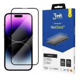 Folie de protectie Ecran 3MK NeoGlass pentru Apple iPhone 14 Pro Max, Sticla Securizata, Full Glue, Neagra