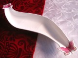PLATOU PORTELAN DECORAT CU FLUTURI 31 CM