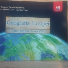 Geografia Europei Caiet pentru clasa a VI-a