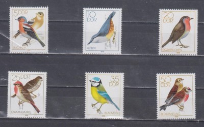 A12 S4 2 - Timbre foarte vechi - Fosta Germanie Democrata - DDR - pasari salbatice foto