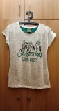 Tricou suporter femei Rapid Viena, M, Casual, Imprimeu text