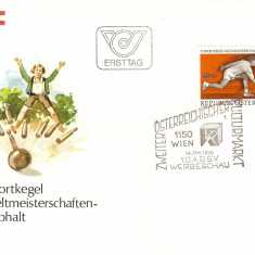 POPICE CAMPIONATUL MONDIAL AUSTRIA FDC 1976