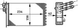 MAHLE AH 72 000S Schimbator caldura, incalzire habitaclu