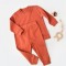 Set bluzita cu maneca lunga si pantaloni lungi - bumbac organic 100% - Scortisoara, BabyCosy (Marime: 6-9 luni)