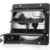 Ventilator evacuare pentru spatii comerciale, sere, depozite, Metal, 30 W, 1700 m&sup3;/h, diametru 356 mm, 60 dB, Programator inteligent