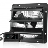 Ventilator evacuare pentru spatii comerciale, sere, depozite, Metal, 30 W, 1700 m&sup3;/h, diametru 356 mm, 60 dB, Programator inteligent