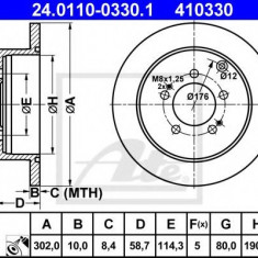 Disc frana PEUGEOT 4007 (GP) (2007 - 2016) ATE 24.0110-0330.1