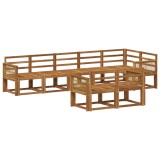 vidaXL Set de canapele de exterior 8 pcs natural Lemn Solid de Acacia 3385315