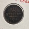 Austria 1 Kreuzer 1851 A moneda cupru km # 2185