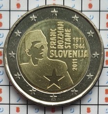 Slovenia 2 euro 2011 UNC - Franc Rozman-Stane - km 100 - E001