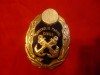 Insigna- Controlul Marinei Civile RSR - metal si email , h= 6 cm ,numerotata