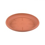 Farfurie Ghiveci Flori, 27x3.3cm, Plastic, Teracota, Oem