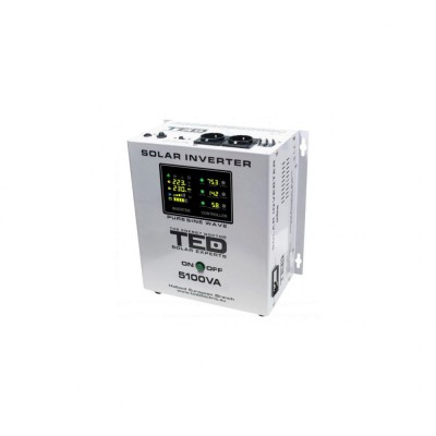 Invertor solar de la 48V la 230V 5100VA/3500W MPPT unda sinusoidala TED003898 foto