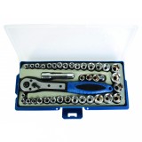 Set tubulare Basic 39 piese 1/4, 4-15 mm, din otel rezistent