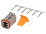 Conector DT Mamă 6 Pin Crimpat pe Cablu