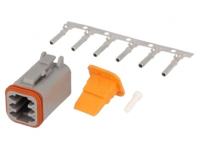 Conector DT Mamă 6 Pin Crimpat pe Cablu foto