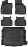 Set Covorase Auto Cauciuc Negro Seat Leon 3 2012&rarr; Cupra Pro Line Tip Tavita 3D 3D407060 + Tavita Portbagaj Negro Seat Leon 3 2012&rarr; Cupra TM404328