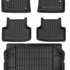 Set Covorase Auto Cauciuc Negro Seat Leon 3 2012→ Cupra Pro Line Tip Tavita 3D 3D407060 + Tavita Portbagaj Negro Seat Leon 3 2012→ Cupra TM404328