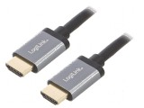 Cablu HDMI 2.0 HDCP, 3m, negru, mufă HDMI din ambele părţi