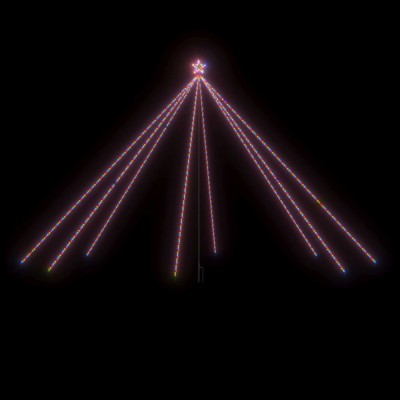 Pom de Craciun LED Interioara Exterior 800 LED-uri Colorate 5 m foto