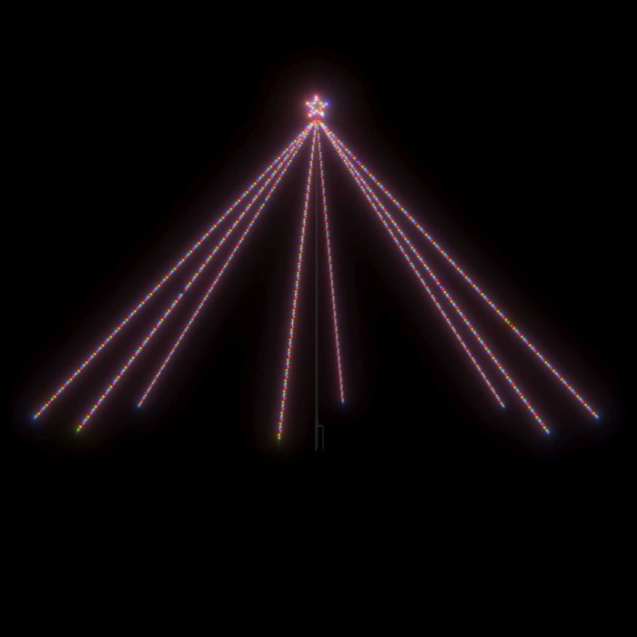 Pom de Craciun LED Interioara Exterior 800 LED-uri Colorate 5 m