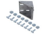 Colțar Aluminiu FATH 093W901N10S02 88x86x86mm cu 8 Orificii