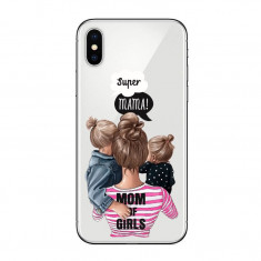 Husa Silicon Soft Upzz Print iPhone Xs Max Model Mom3 foto