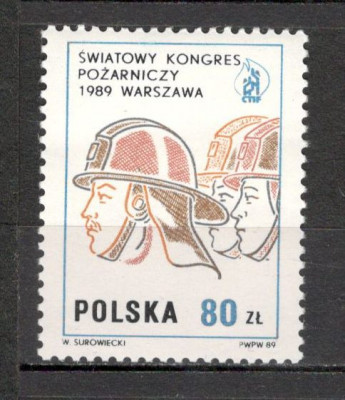 Polonia.1989 Congres mondial al comitetului de pompieri MP.233 foto