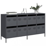 VidaXL Dulap, antracit, 135x39x73,5 cm, oțel laminat la rece