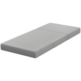HOMCOM Saltea pliabilă 200 x 90 cm, 15 cm, saltea pliabilă, saltea de podea portabilă cu husă lavabilă, certificată Oeko-Tex | Aosom Romania