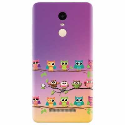 Husa silicon pentru Xiaomi Remdi Note 3, Owls foto
