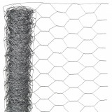 Plasă din s&acirc;rmă, 1x10 m, oțel galvanizat, 25 mm, hexagonal