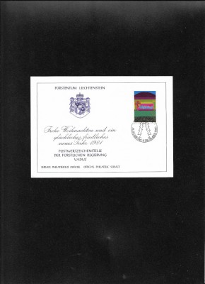 Liechtenstein FDC 1981 foto