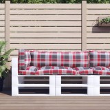 Cumpara ieftin Perne pentru paleți, 3 buc., roșu carouri, material textil