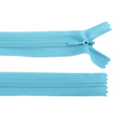 Fermoar ascuns nedetasabil Crisalida, lungime 60 cm, Bleu