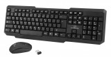 Kit tastatura si mouse bluetooth 2,4 Ghz Esperanza Memphis, USB, 3 butoane, 1000dpi, negru